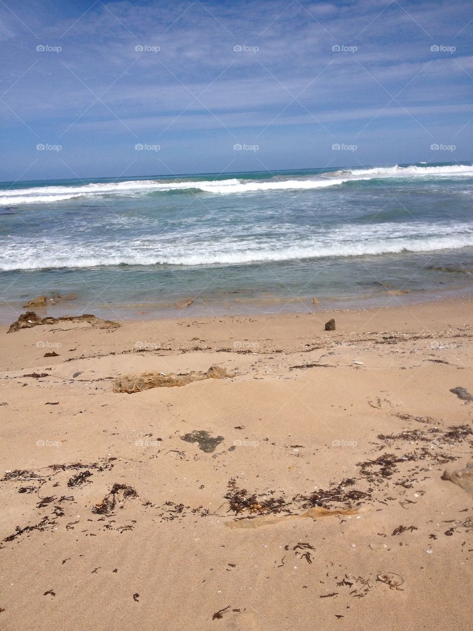 Close-up of sand on beach