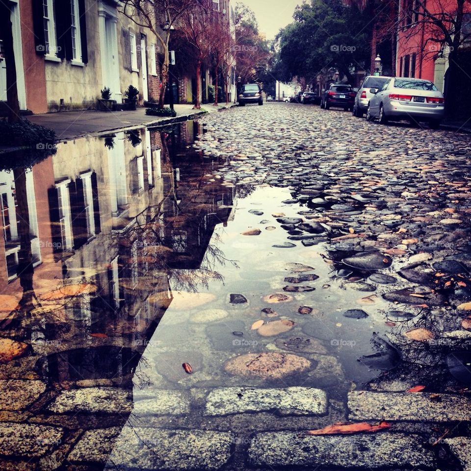 Charleston cobblestone streets 