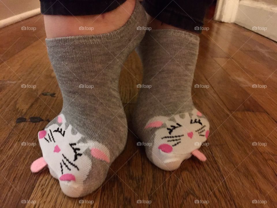 Cute kitty cat socks 