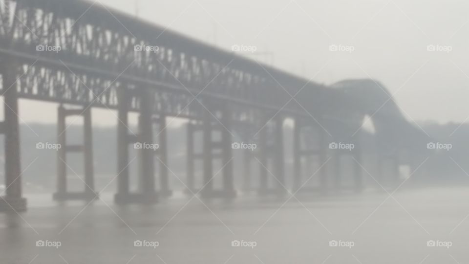 Misty bridge