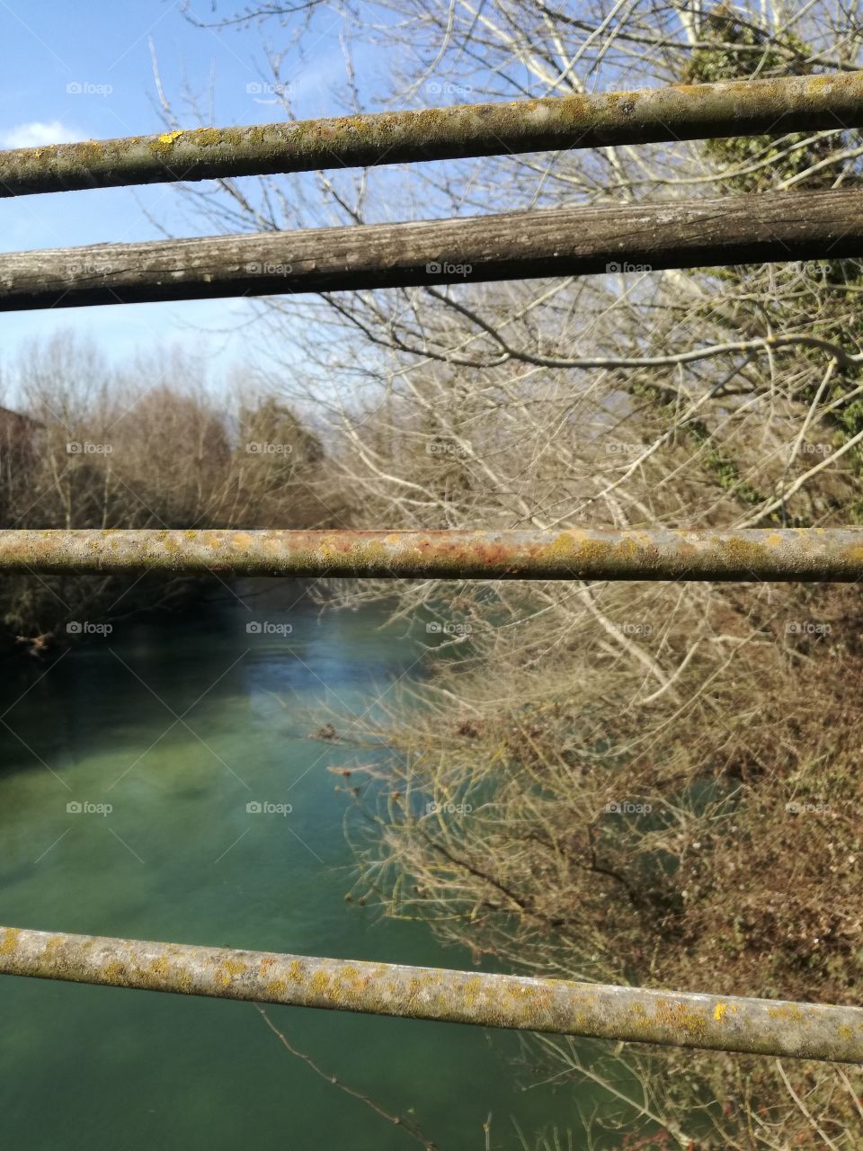 An old bridge on the river