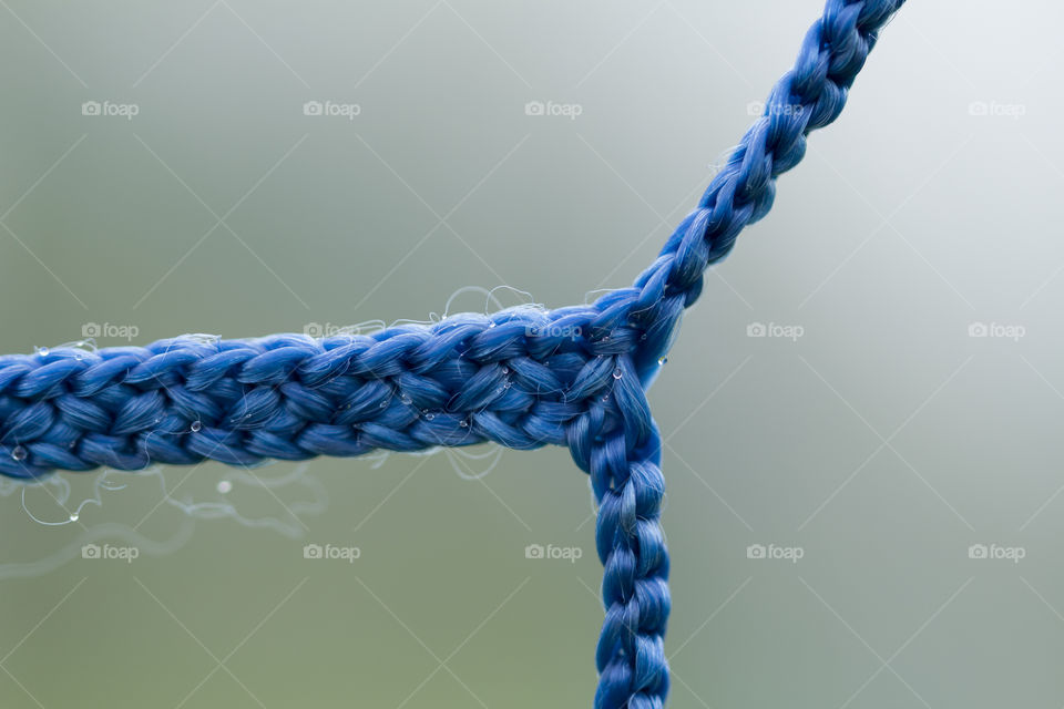 macro shot of football net . high resolution.  amazing view