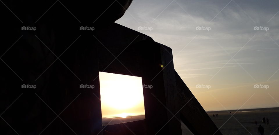 couché de soleil à Berck