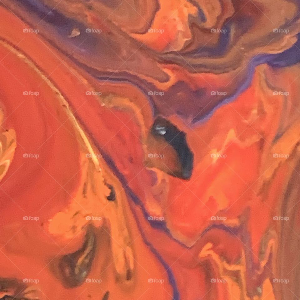 Acrylic pour abstract art 