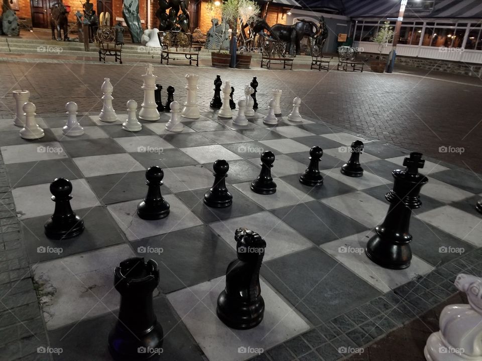 Chess by the waterfront