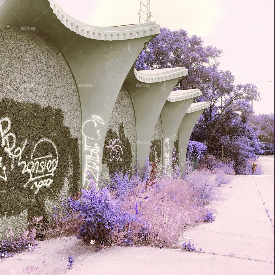  Old, closed, and tagged  Chinese restaurant in Detroit 
