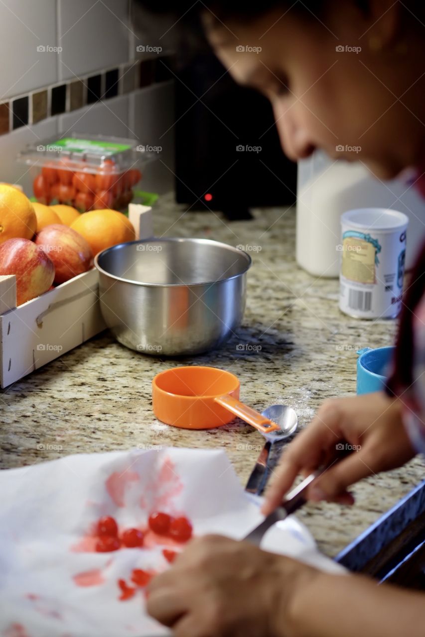 Favorite Spot At Home, Cooking In The Kitchen, Meal Prep In The Kitchen, Preparing Food In The Kitchen, Delicious Dessert Being Made 