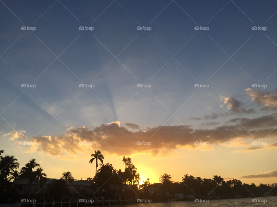 Beautiful Miami Sunset