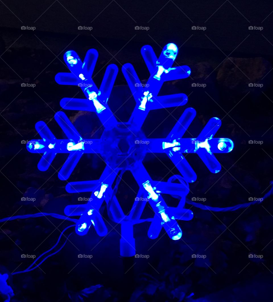 Winter Blue Snowflake
