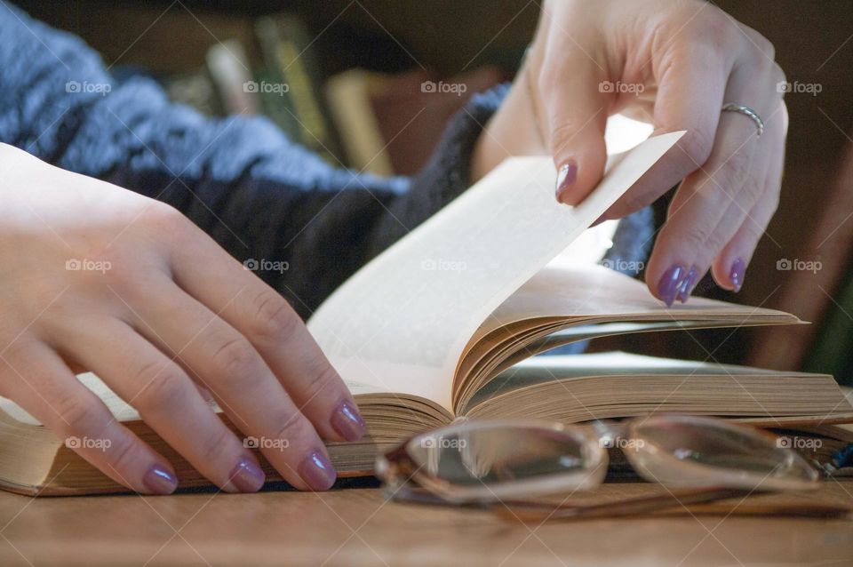 man reading a book