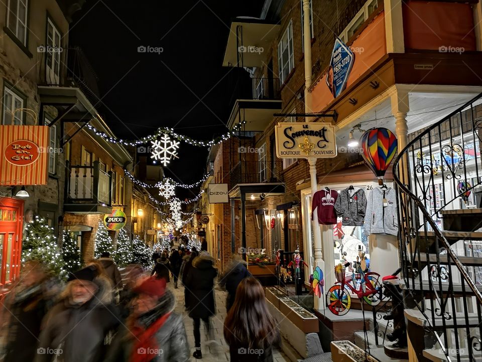 Christmas in old Quebec City 