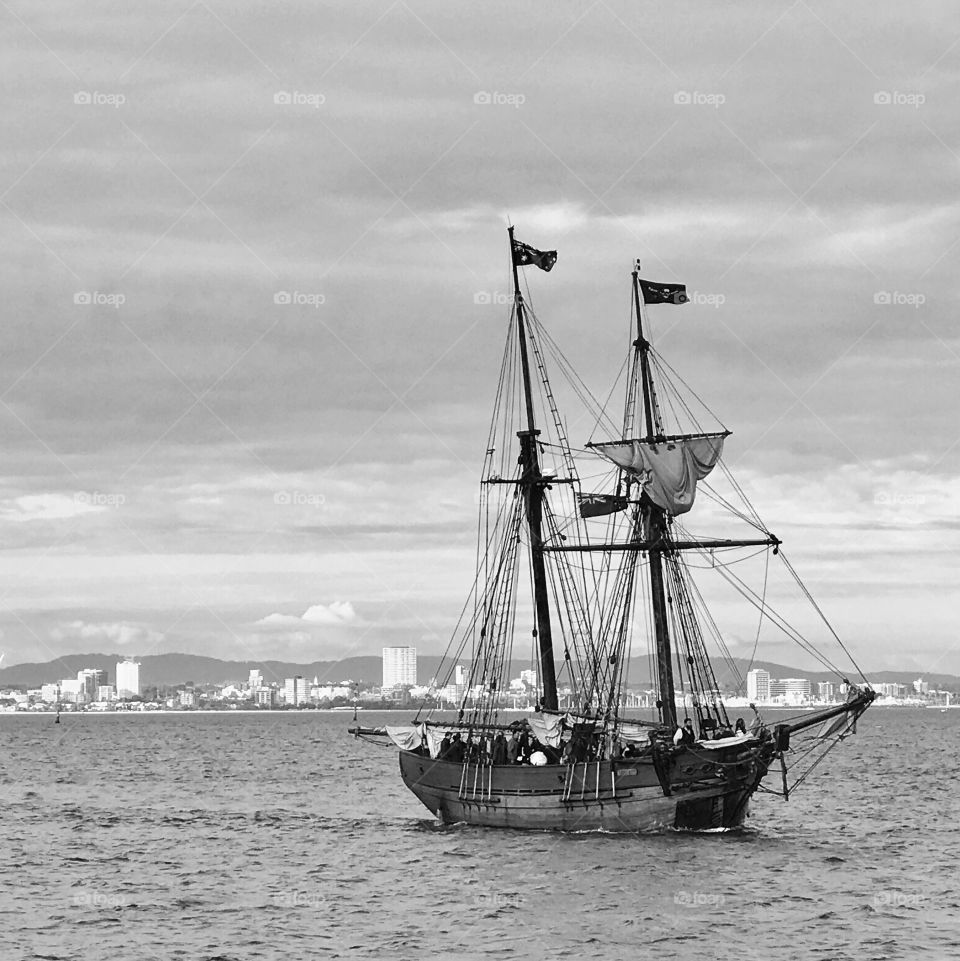Old Sailing Ship at Williamstown, Victoria Australia 