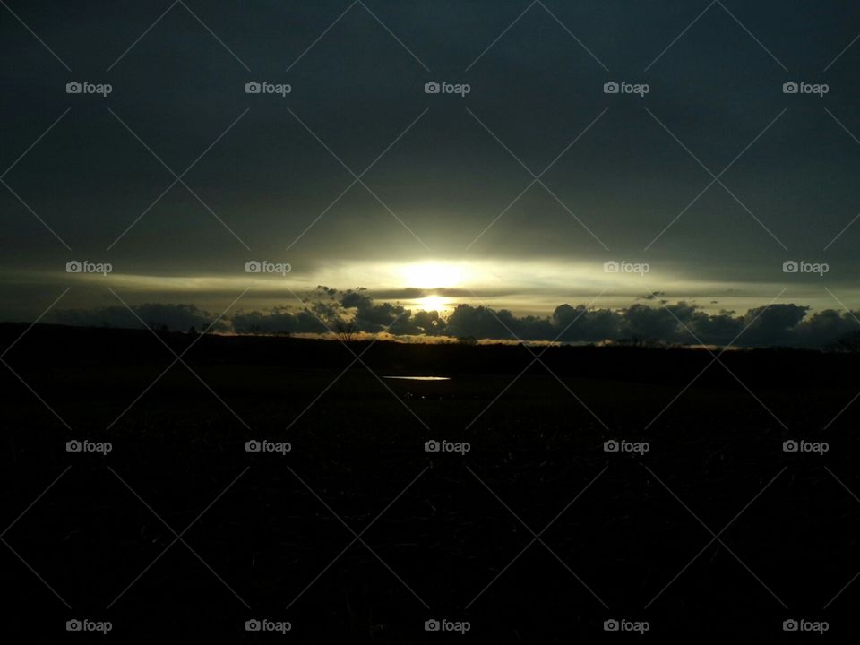 tranquility sets over the earth.