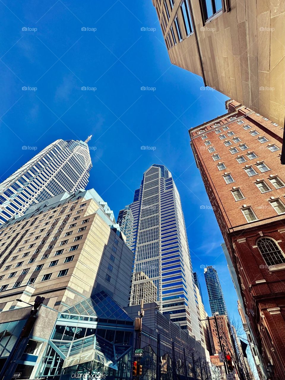 Architecture in color. Photograph taken in the city of Philadelphia.