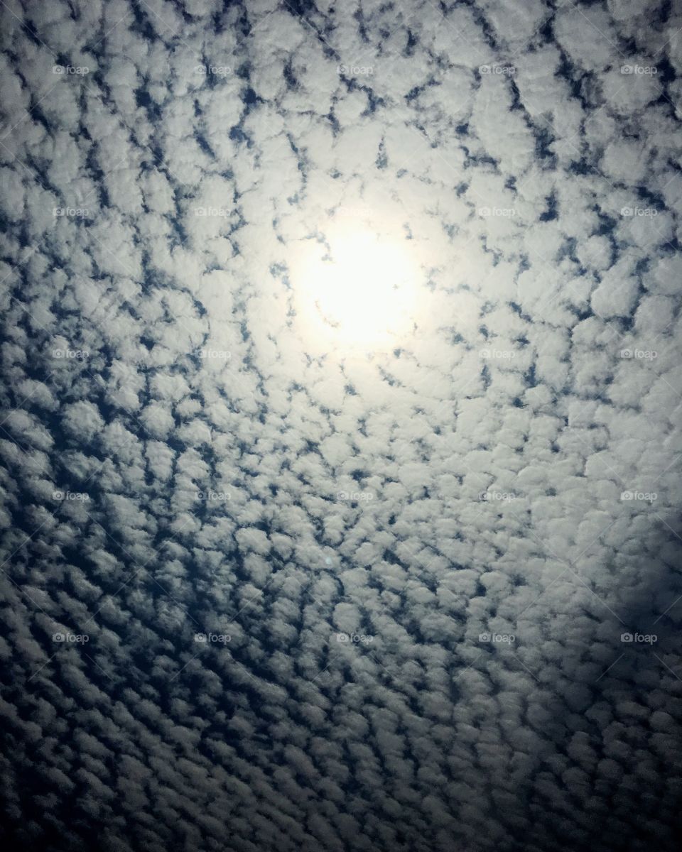 Mixture of sky , clouds and sun creates beautiful texture in the sky 