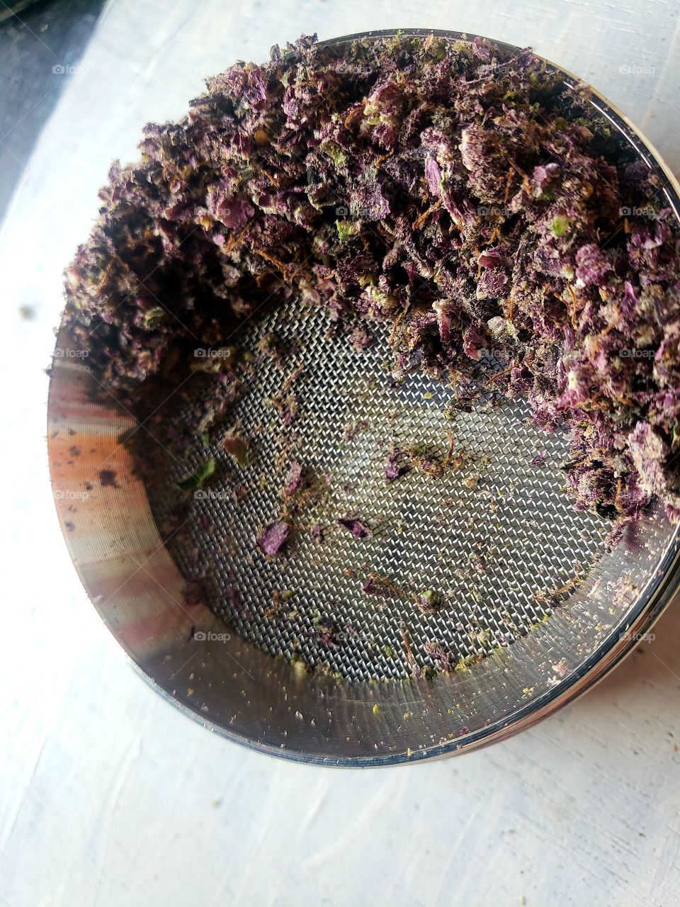 purple haze in a grinder