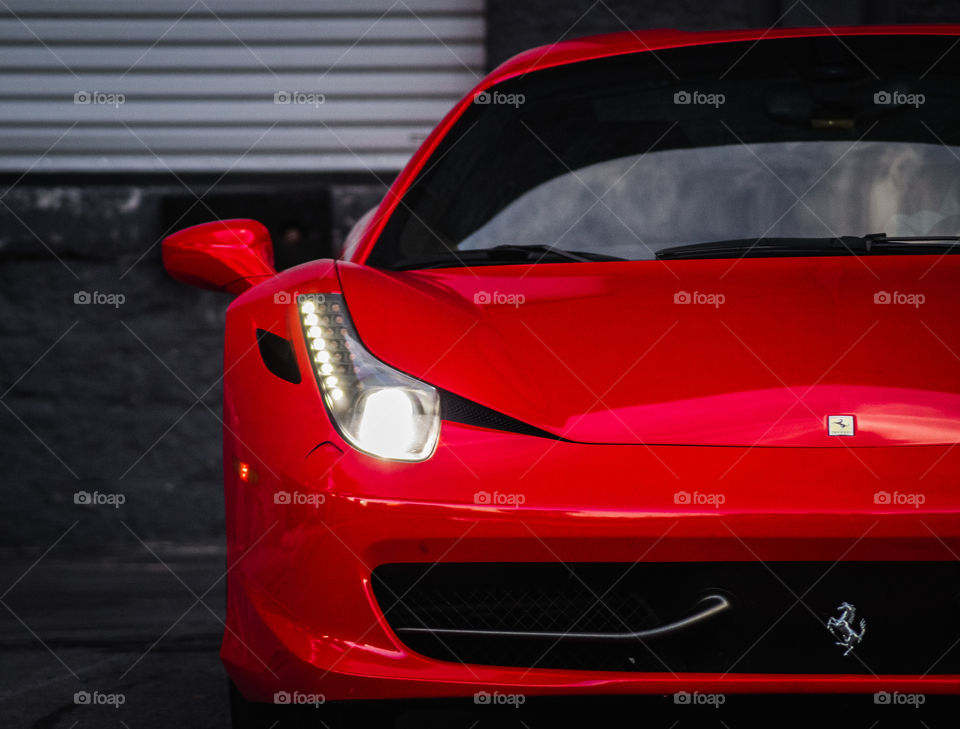Red Ferrari 458