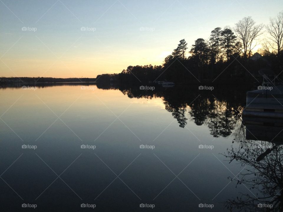 Lake sunset 