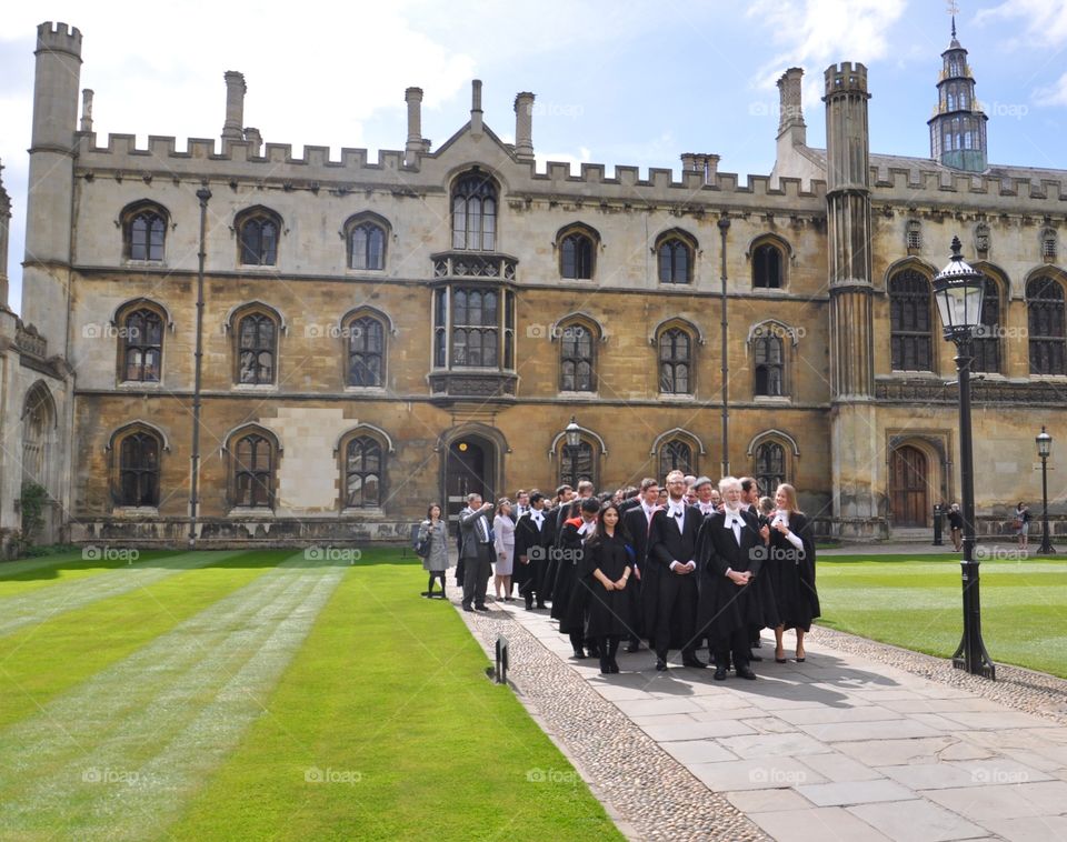 Graduation ceremony in Cambridge 