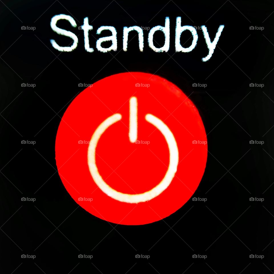 Red standby button