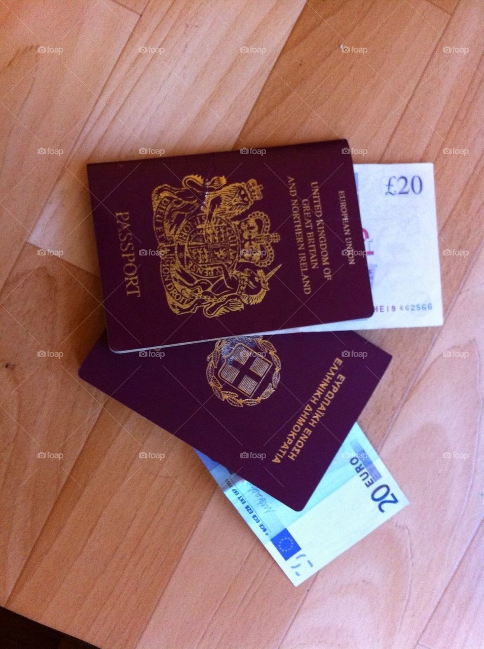 Passport money travel
