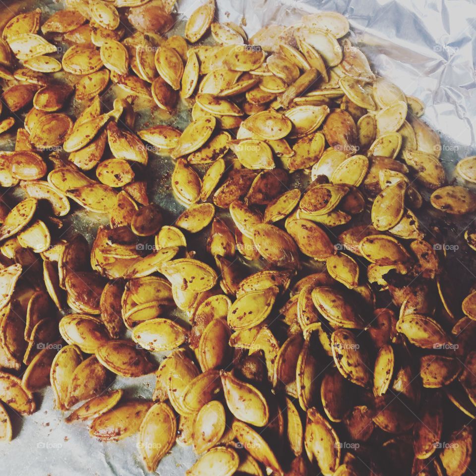 A fall treat enjoyed by everyone. Fresh roasted pumpkin seeds tossed and coated with seasoning 