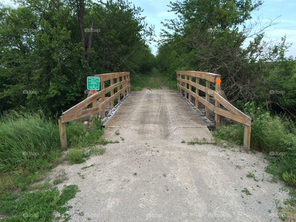 Bridge crossing small stream on Old Creamery Trail