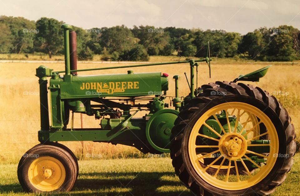 Vintage John Deere tractor 