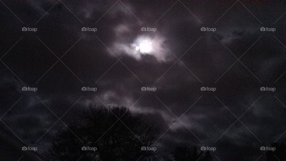 Full Moon shinning through