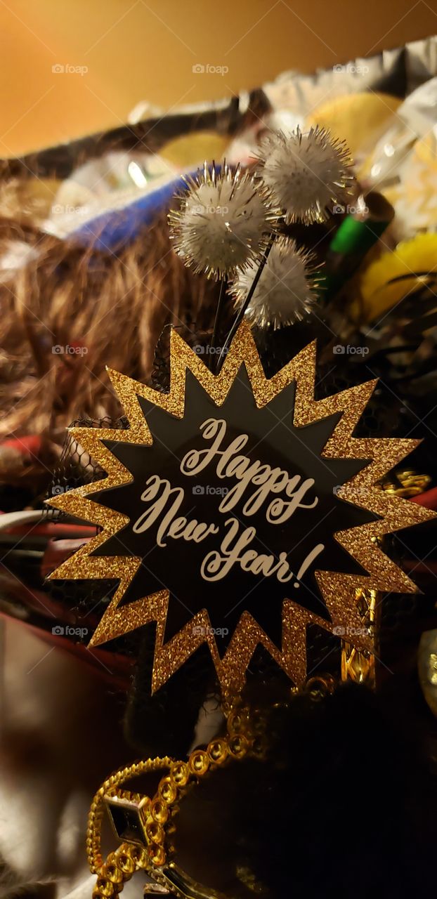 Happy New Year decorations dress up