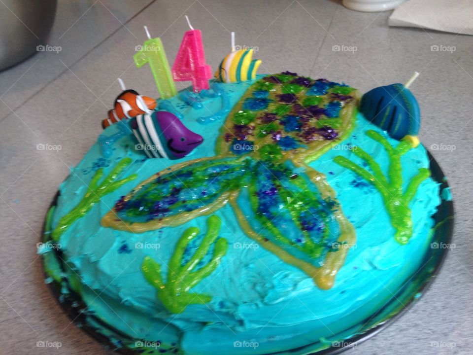 Mermaid cake 