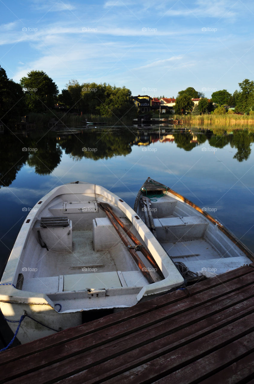 Boats on the lake