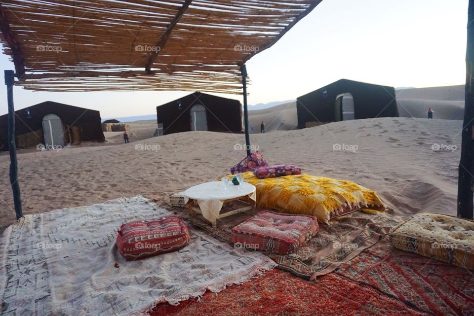 Sleeping in the Sahara 