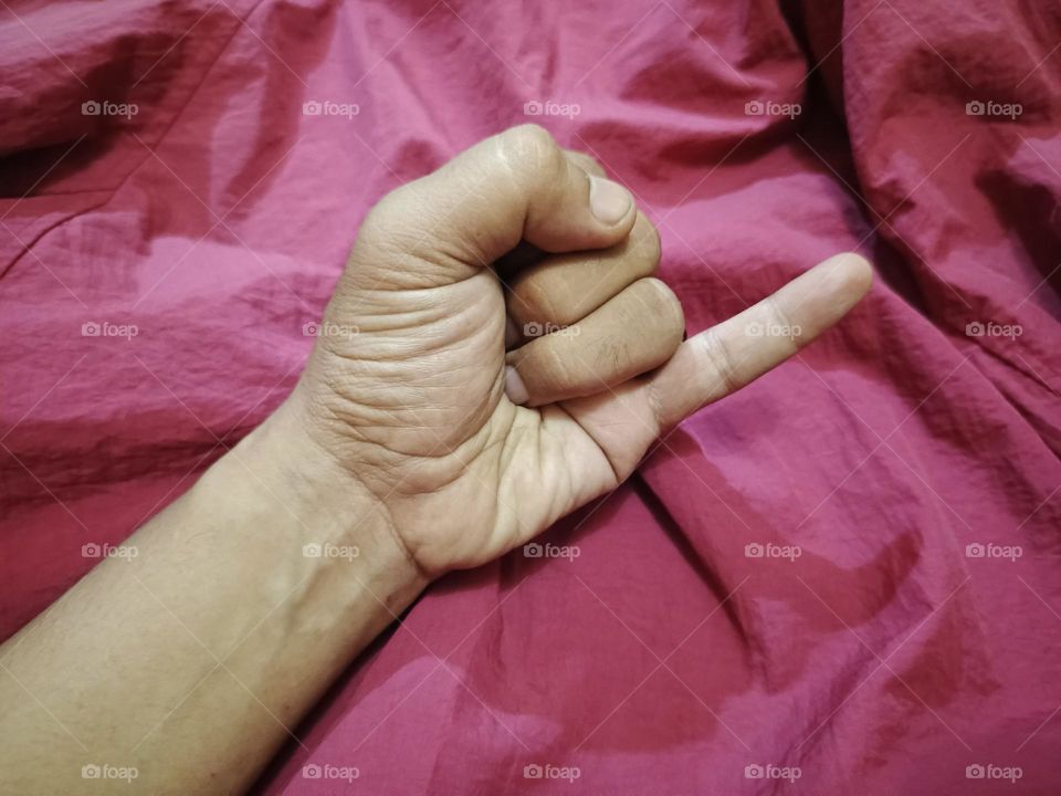 one finger