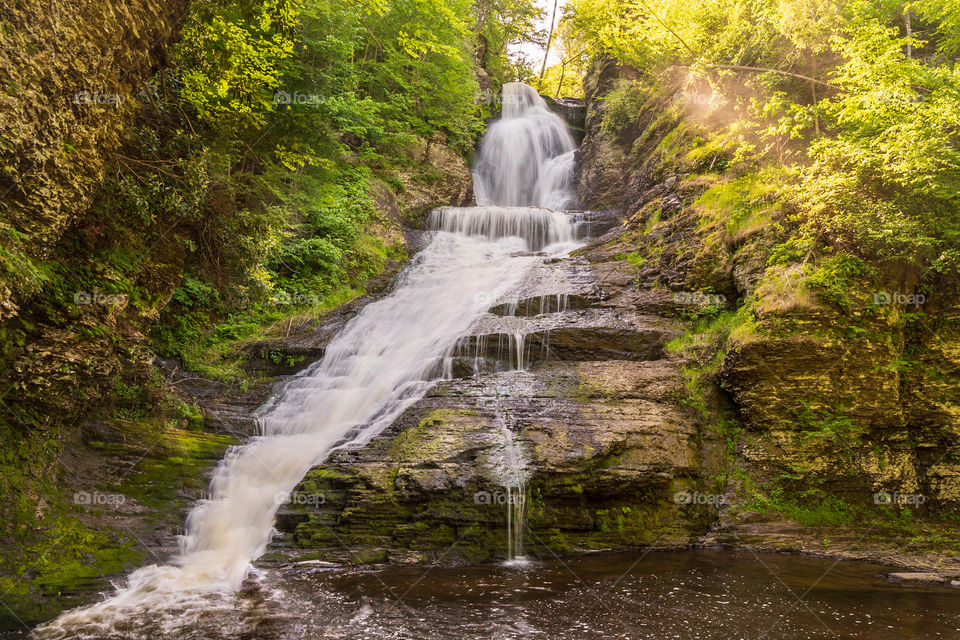 waterfall in slow motion