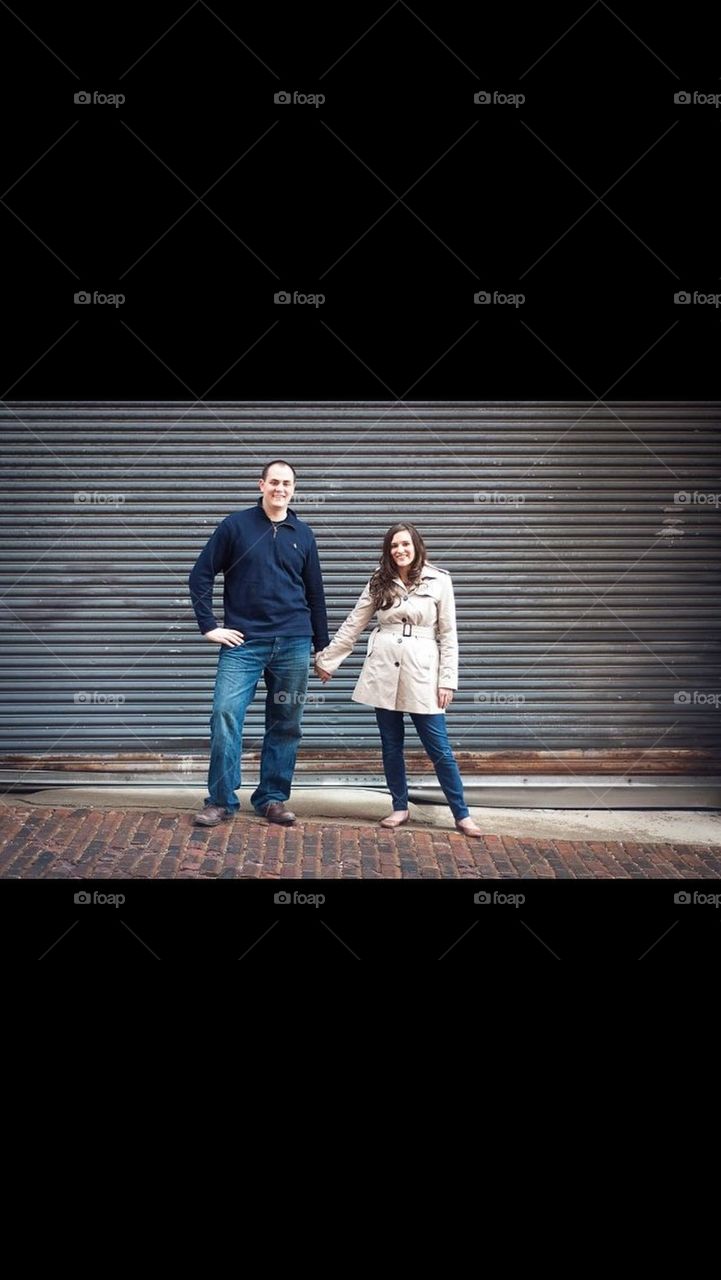 Couple holding hands 