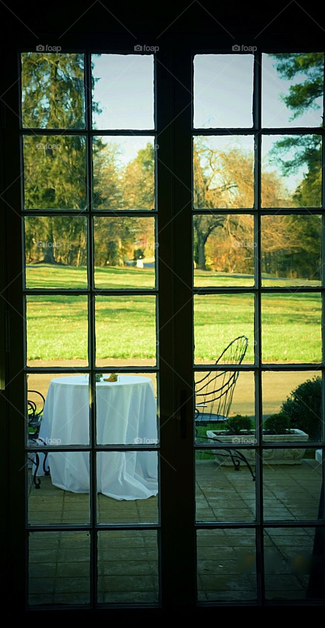 Window view of landscape 