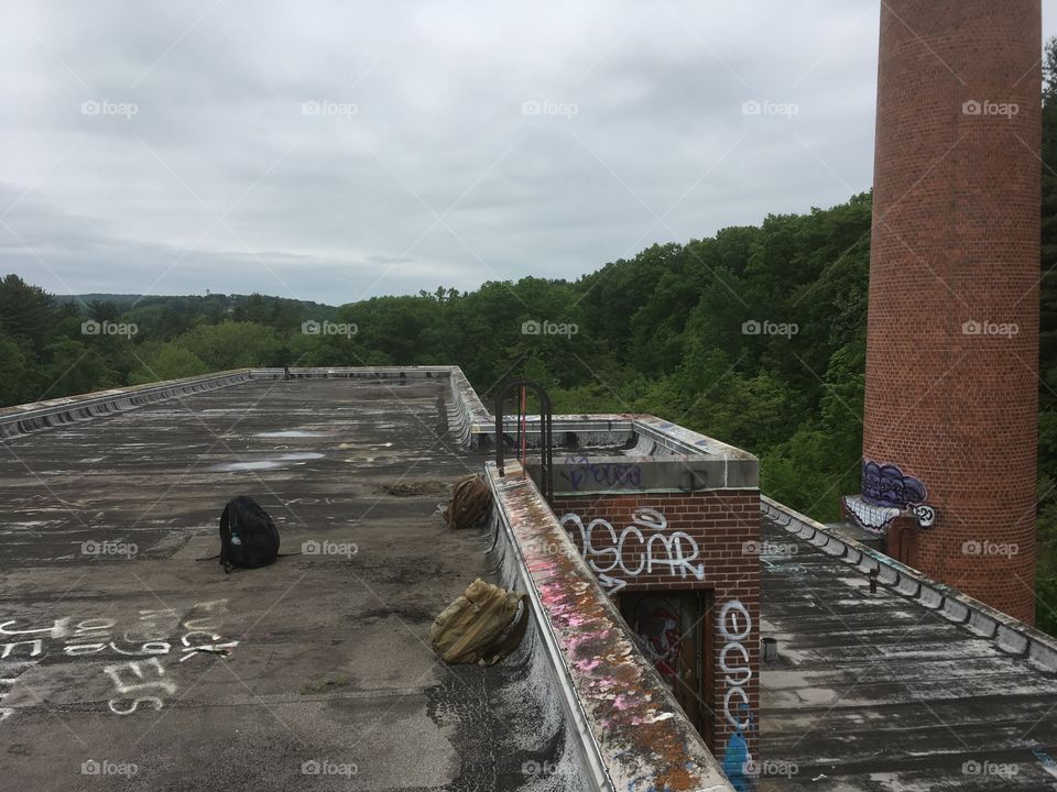 Roof of letchworth village power plant. 