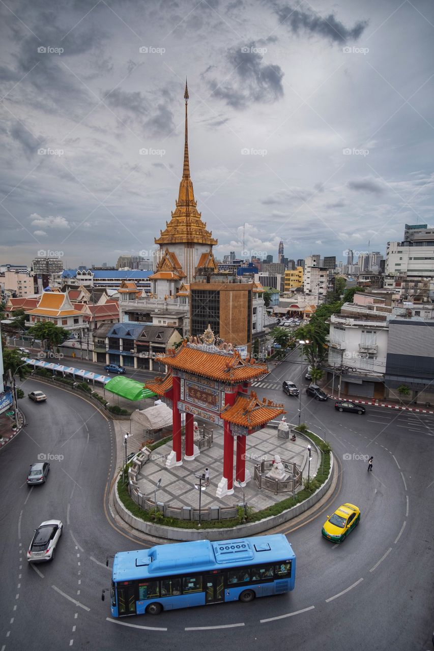 Beautiful cycle landmarkin Bangkok Thailand