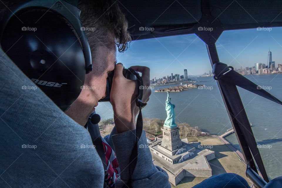 A friend of mine capturing the one and only Statue of Liberty!