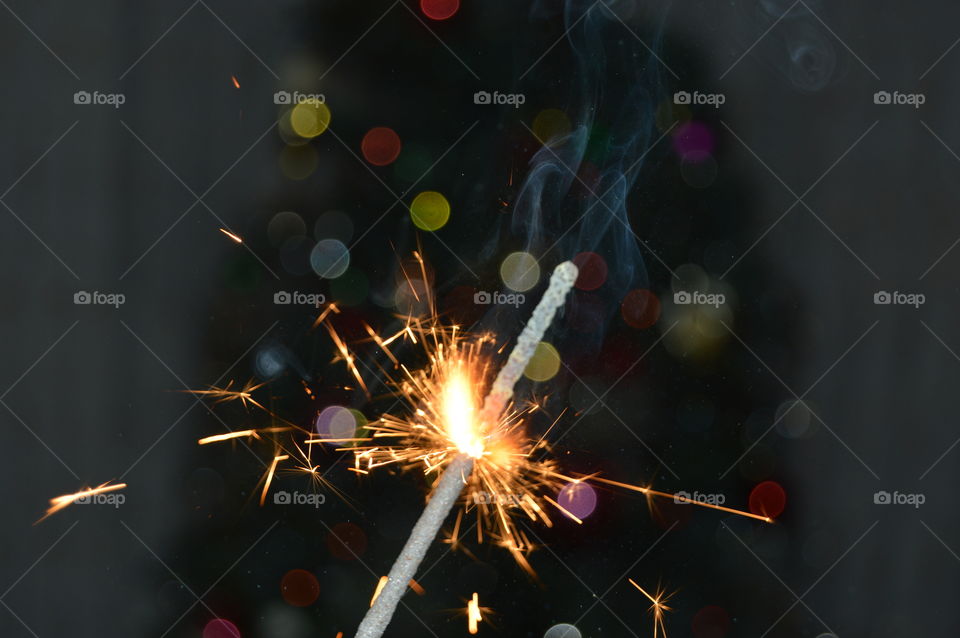 New year, Christmas, Sparkler, sparks,