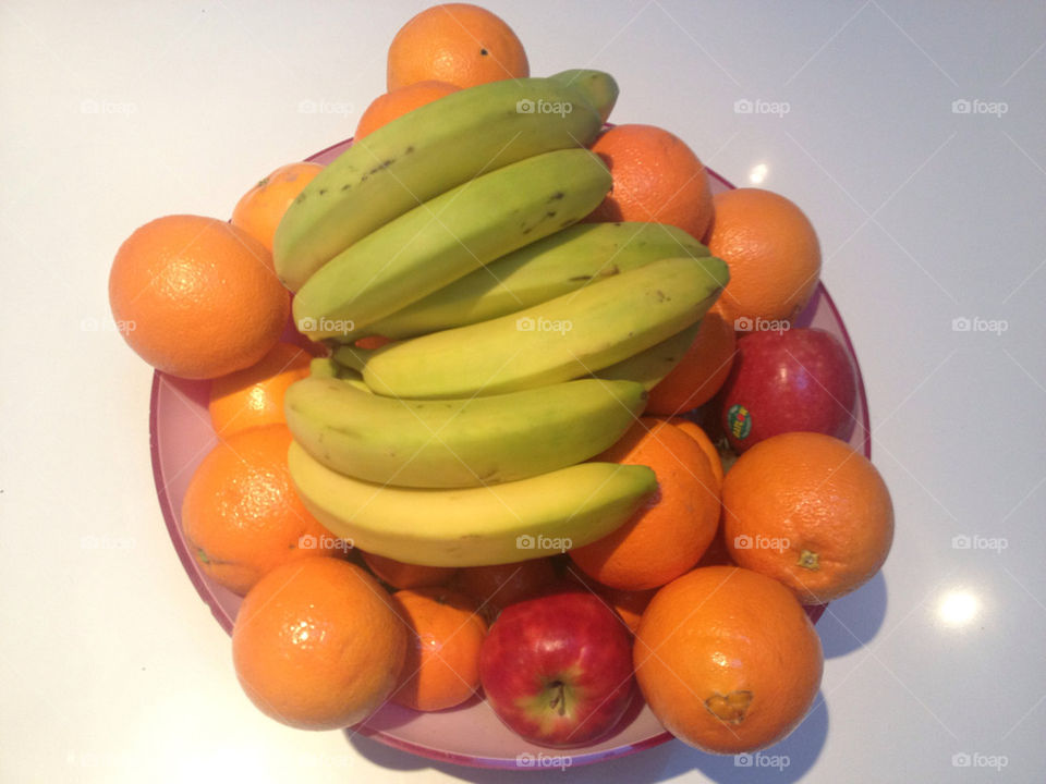 bowl apple fruit oranges by splicanka