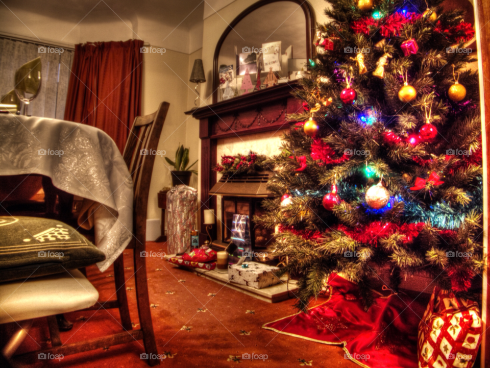 tree christmas lights home by gregmanchester