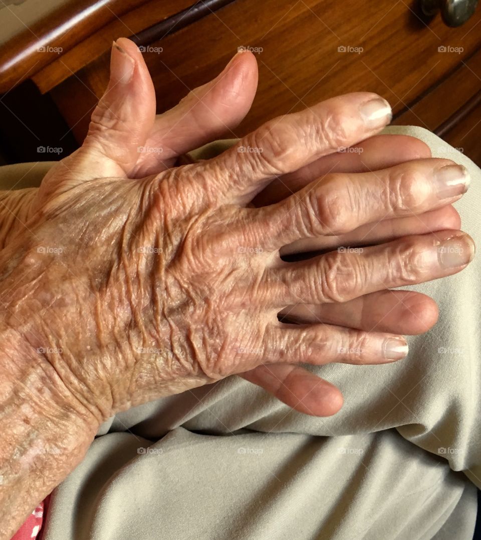 90 year old hard working hands