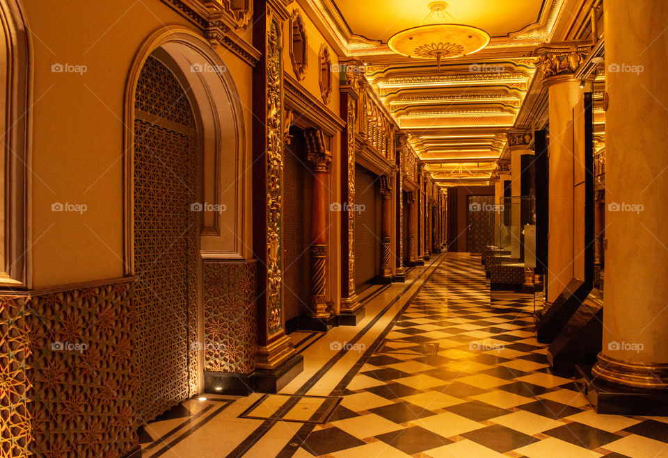 Fuentes Palace with arabic style, Rosario, Argentina.