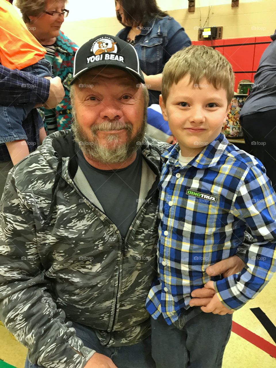 Masons spring concert with grandpa 