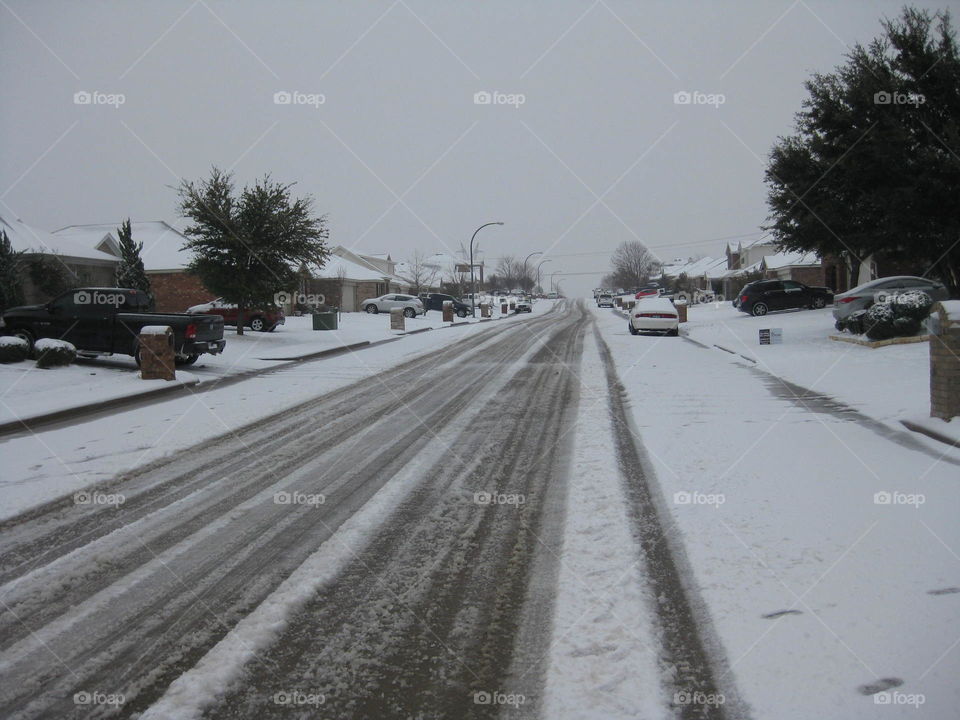 Winter Street and Snow 