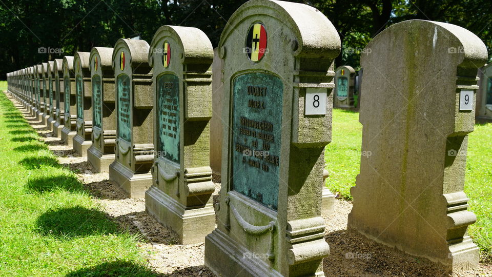 War graves in Antwerp