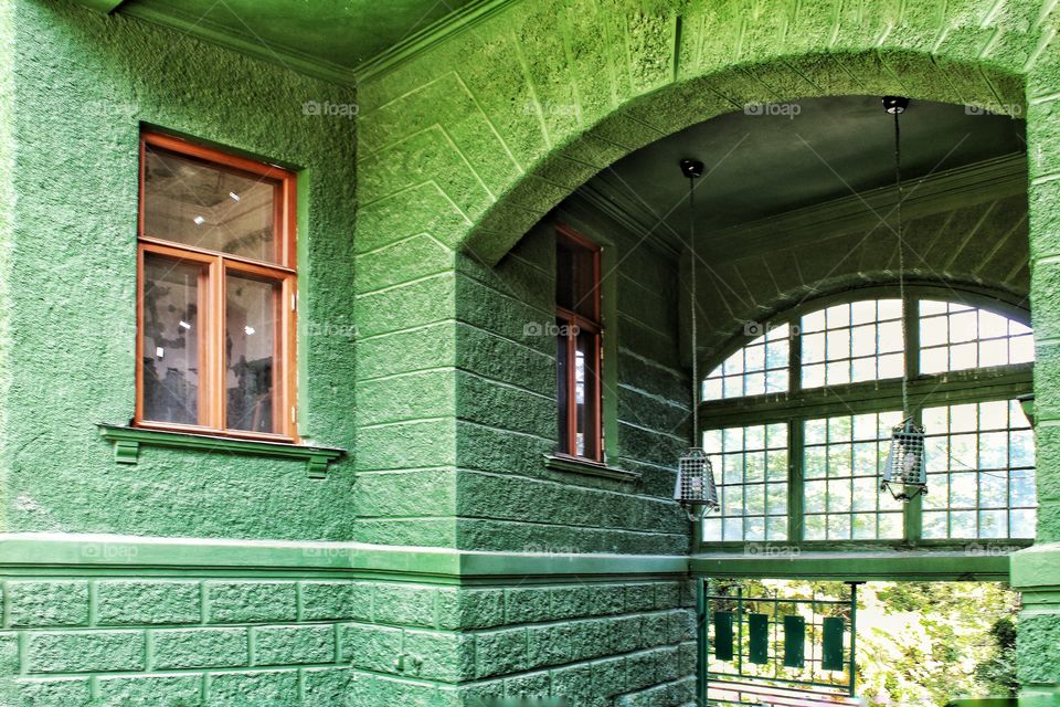 Green old building 