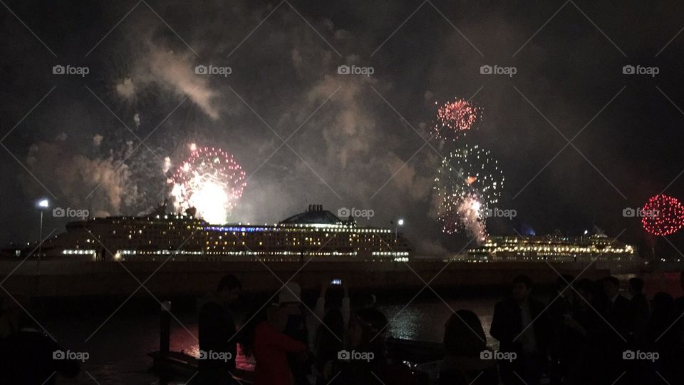 Madeira island firework. Welcome 2016
